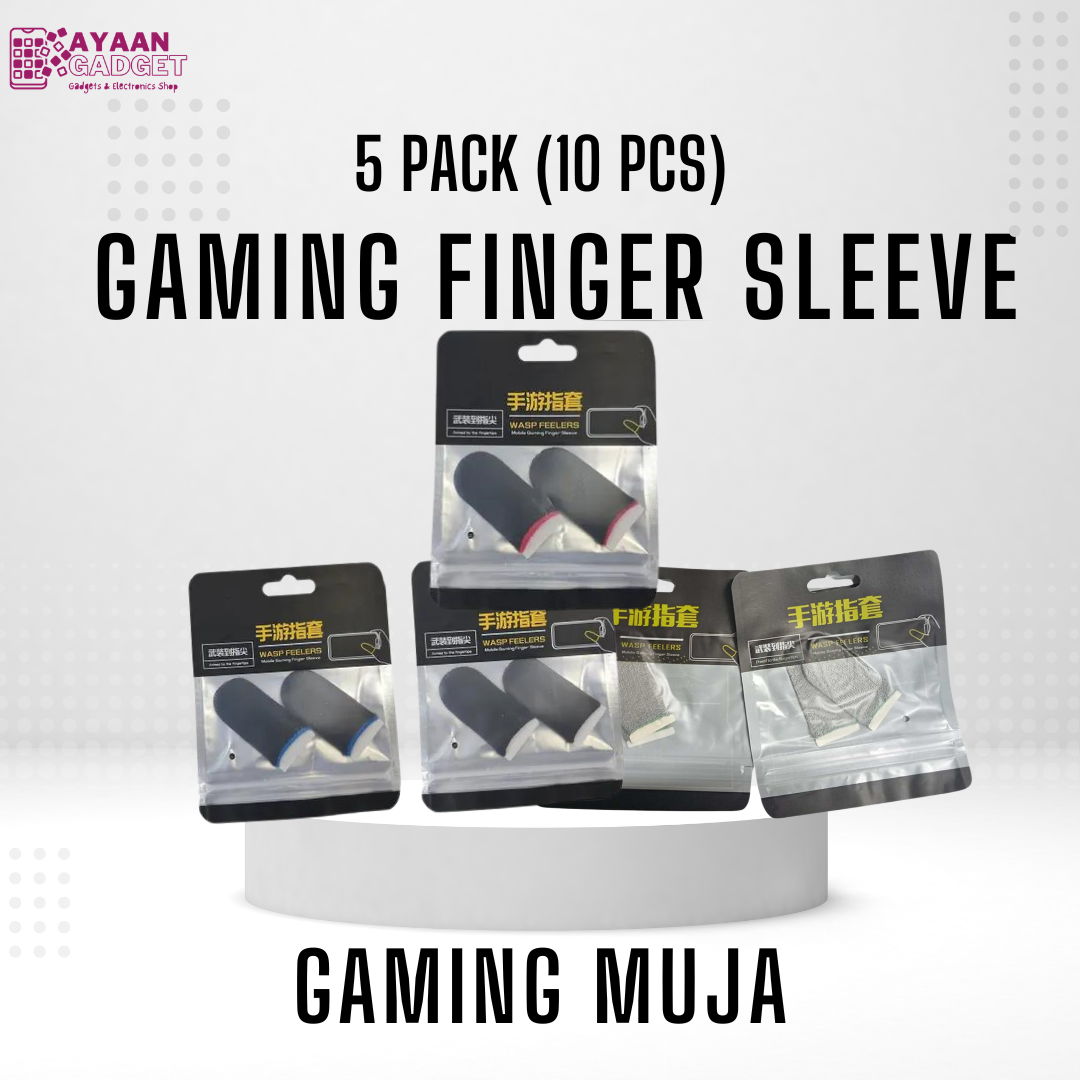 5 Pack (10 Pcs) Mobile Gaming Finger Sleeves