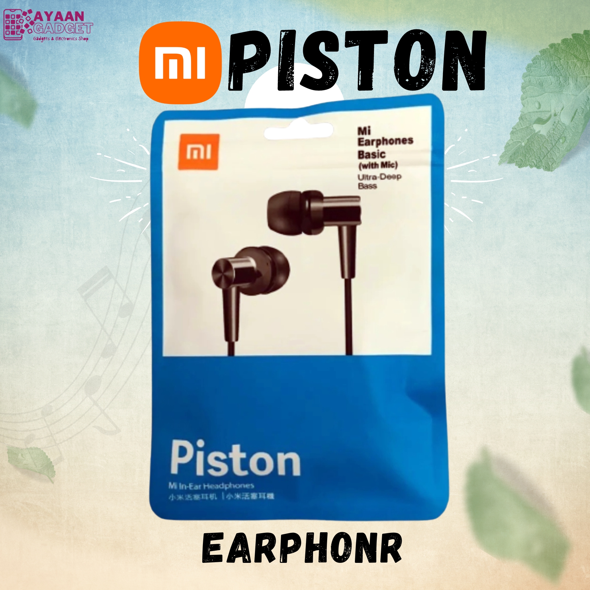 Piston In-Ear Earphone