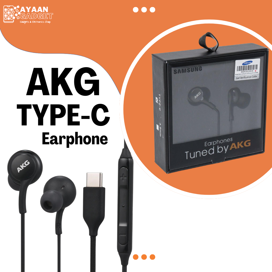 AKG Type C Earphone & Mic- Premium - 100% Original