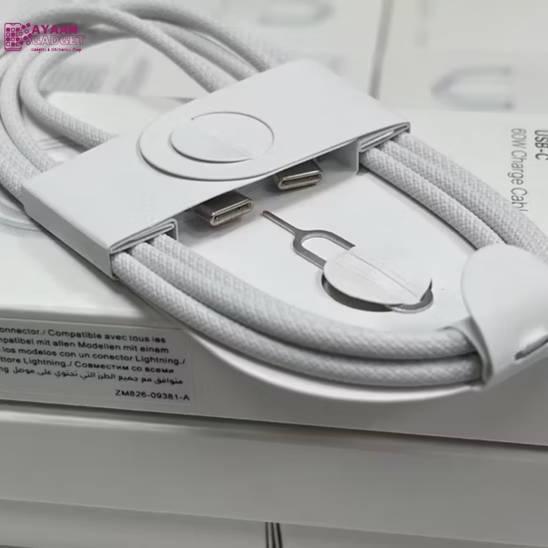 Apple PD 60W Original Type-C to C Braided Cable for iPhone