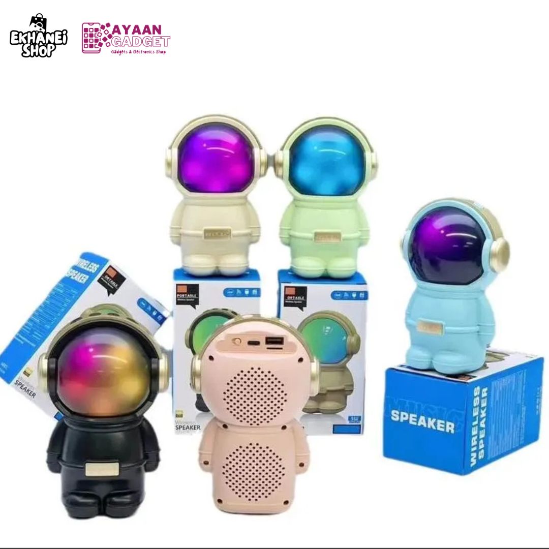 Portable Astronaut Robot RGB Speaker | X808