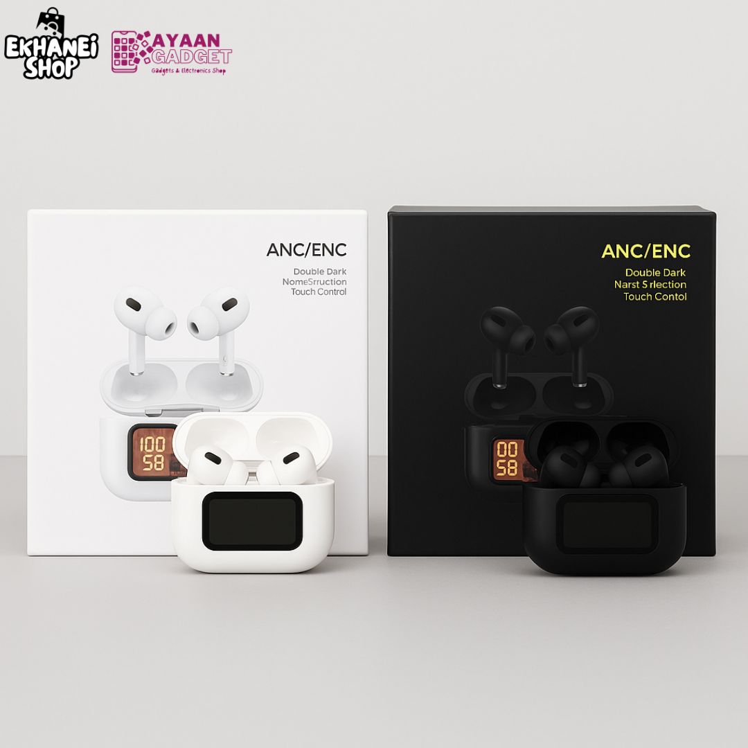 E9 Pro Touch AirPods with LED Display (ANC Supported)